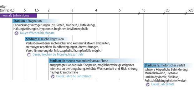 Diagnose und Verlauf einer herausfordernden Erkrankung Abb. 1: Verlauf des Rett-Syndroms