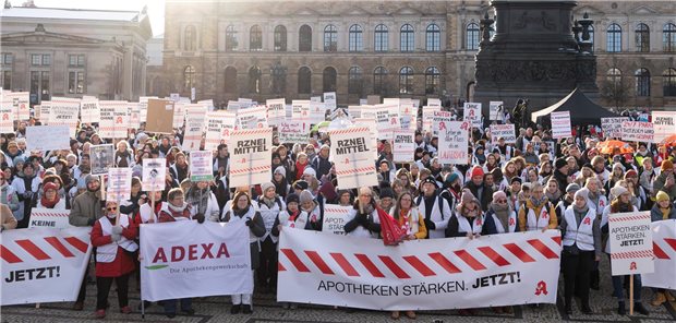 Akutmedikation: Am 23. März nur in Notdienstapotheken zu bekommen Apothekerprotest aus dem Jahr 2023