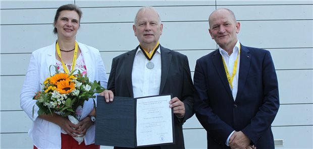 Kammer-Vizepräsidentin Agnes Trasselli, Ehrenpräsident Dr. Ulrich Clever und Kammerpräsident Dr. Wolfgang Miller (v.l.)