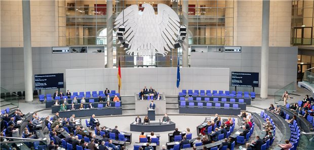 Blick in den Deutschen Bundestag