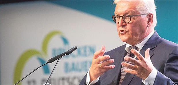 Höchste Priorität für die Pflege! Bundespräsident Frank-Walter Steinmeier spricht bei der Eröffnung des 12. Deutschen Seniorentages.