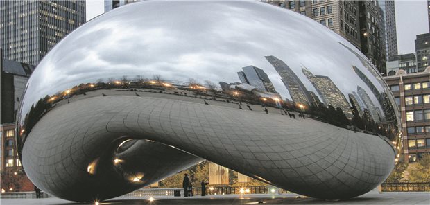 Cloud Gate im Millennium Park von Chicago