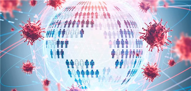 Ambulante antivirale COVID-19-Therapie: Was US-Wissenschaftler empfehlen Weltkugel mit Viren