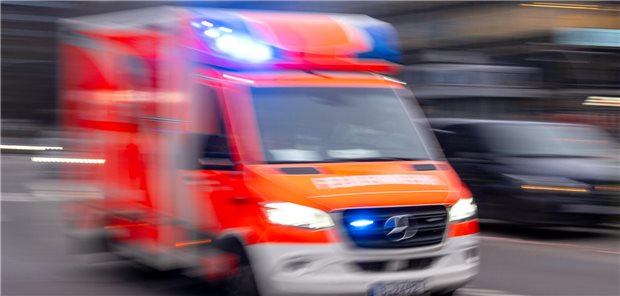 Ein Rettungswagen im Einsatz