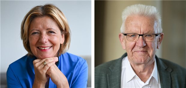 Allianz von Ex-Politikern wirbt für Homöopathie als Krankenkassen-Leistung Die Fotos zeigen die ehemaligen Ministerpräsidenten Malu Dreyer (SPD) und Winfried Kretschmann (Grüne).
