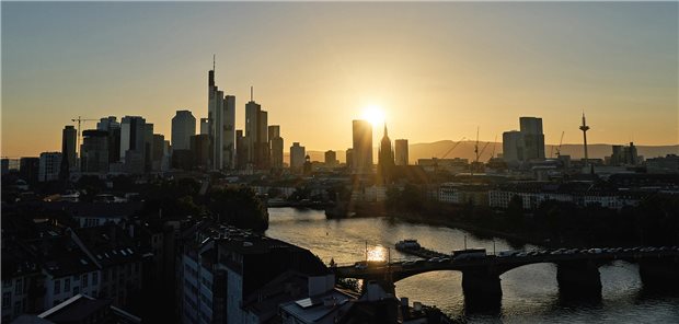 Die Skyline von Frankfurt am Main