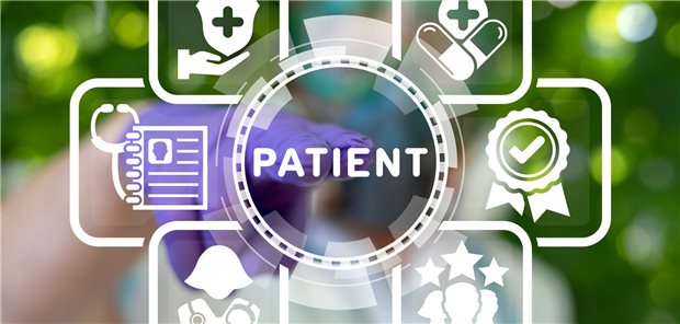 Rheumatoide Arthritis: Über medikamentöse Therapieeskalation hinausgedacht Schematische Darstellung, bei der der Patient im Mittelpunkt steht.