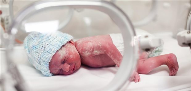 Impfungen bei Frühgeborenen: Was, wie und ab wann? Ein Frühgeborenes in einem Brutkasten.