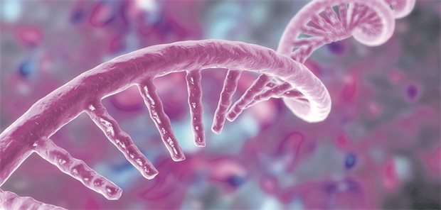 Verheißungsvolle RNA-Krebsimpfstoffe: Wo steht die Forschung gerade? Illustration eines molekularen Modells von Messenger RNA.