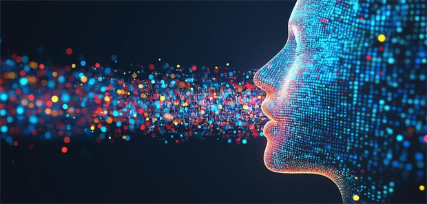 Antibiose der Zukunft: Der richtige Riecher für die Ursache einer Atemwegsinfektion Schema eines Gesichts mit Ausatemluft.
