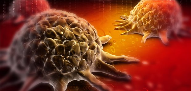 In welchen deutschen Regionen die Krebssterberaten besonders hoch sind Mehrere Krebszellen werden dargestellt.