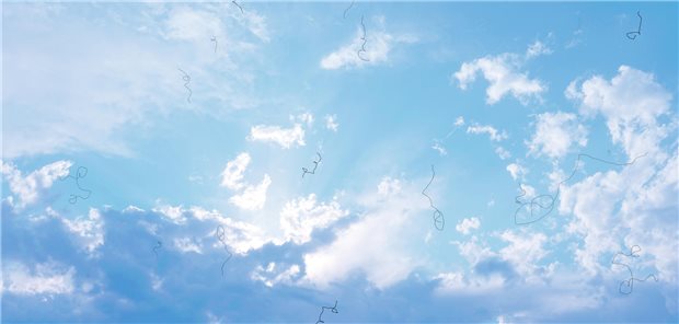 Wenn Glaskörpertrübungen aufs Gemüt schlagen Floaters beim Blick in den Himmel