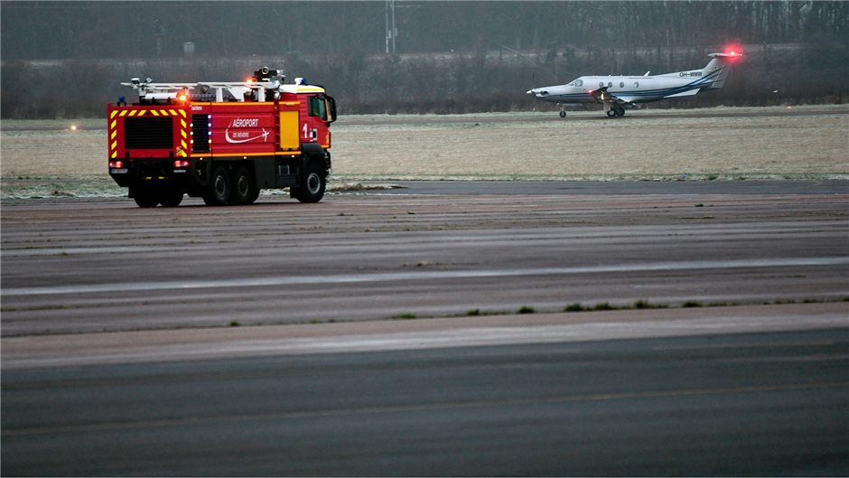 Rund 35 Minuten dauert am Donnerstagmorgen der Flug von Dijon ins 200 Kilometer ...