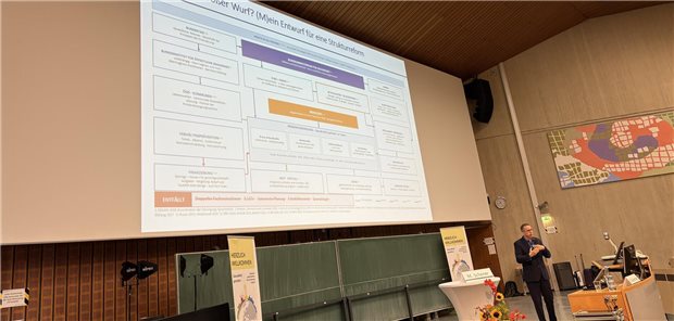 Magenspiegelung nach Nackenschmerzen und andere Überdiagnostik: Warum das Gesundheitssystem durch We Professor Martin Scherer bei der Keynote während des DEGAM-Kongresses