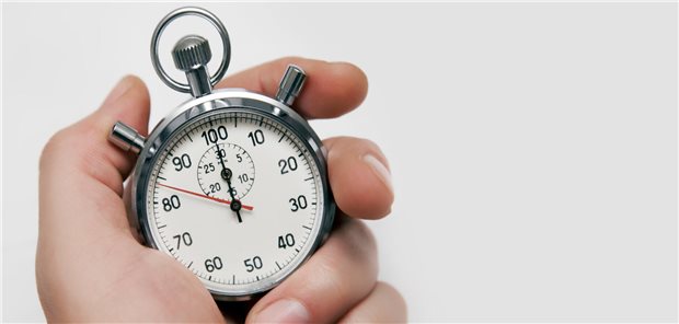 Terminvergabe bleibt heißes Eisen – KBV lobt Service-Hotline Eine Stoppuhr