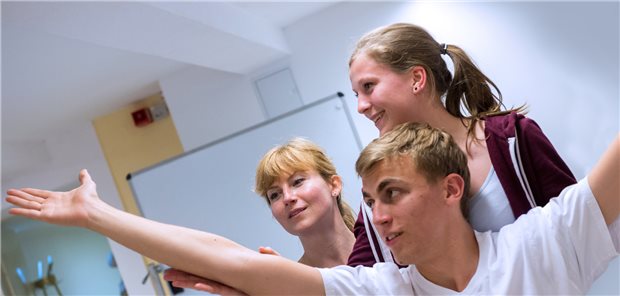 Physiotherapie: „Kein sinnvoller Plan B“ für die Ausbildungsreform Studierende der Berlin-Brandenburger Akademie der Gesundheit bei ihrer Ausbildung im Fach Physiotherapie.