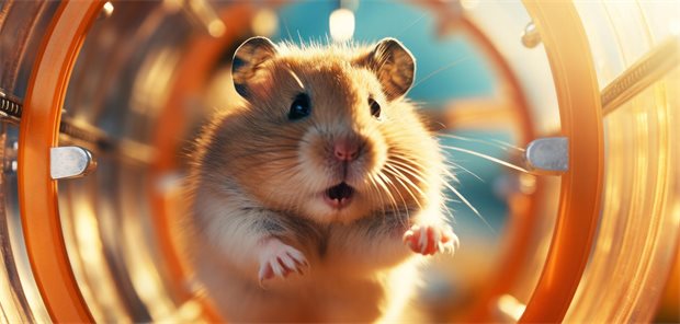 Politisch verordneter Sparzwang: Die Drohung, notwendige Versorgung dann privat zu liquidieren, ist Ein Hamster in einem Hamsterrad.