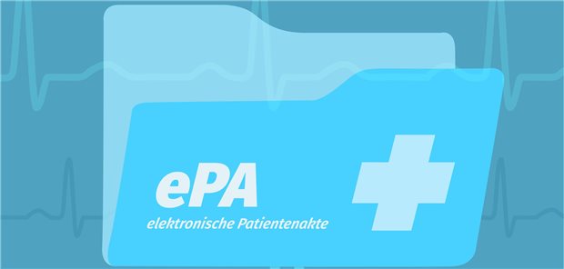 Wie hilfreich ist die ePA? Online‑Umfrage der KBV zeigt aktuelles Stimmungsbild Grafisches Darstellung der elektronischen Patientenakte.